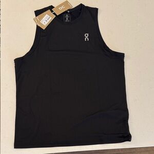 On Running Men's Black Sleeveless Top